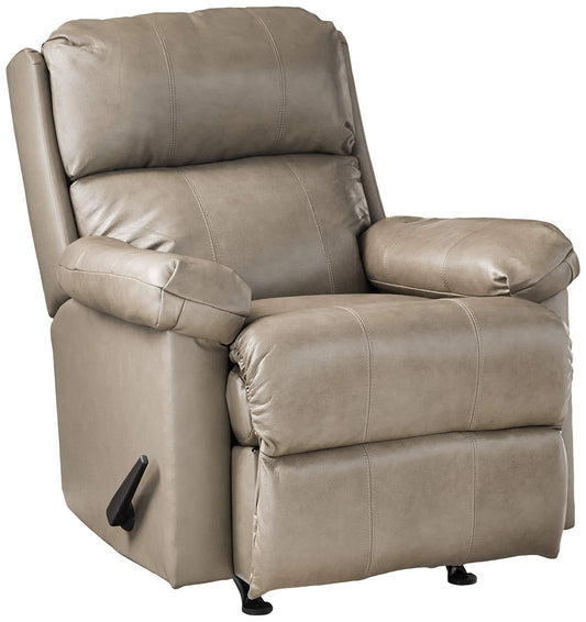 Lane Furniture 4205 Fury Leather Rocker Recliner in Soft Touch Taupe Beige BER6_A5SRH90