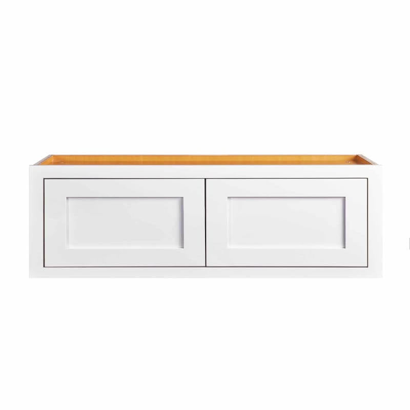 Maplevilles Cabinetry W361214 Inset 36 inch Wide x 12 inch Tall 2 Door Wall Cabinet, White RMY1_U3PGW50