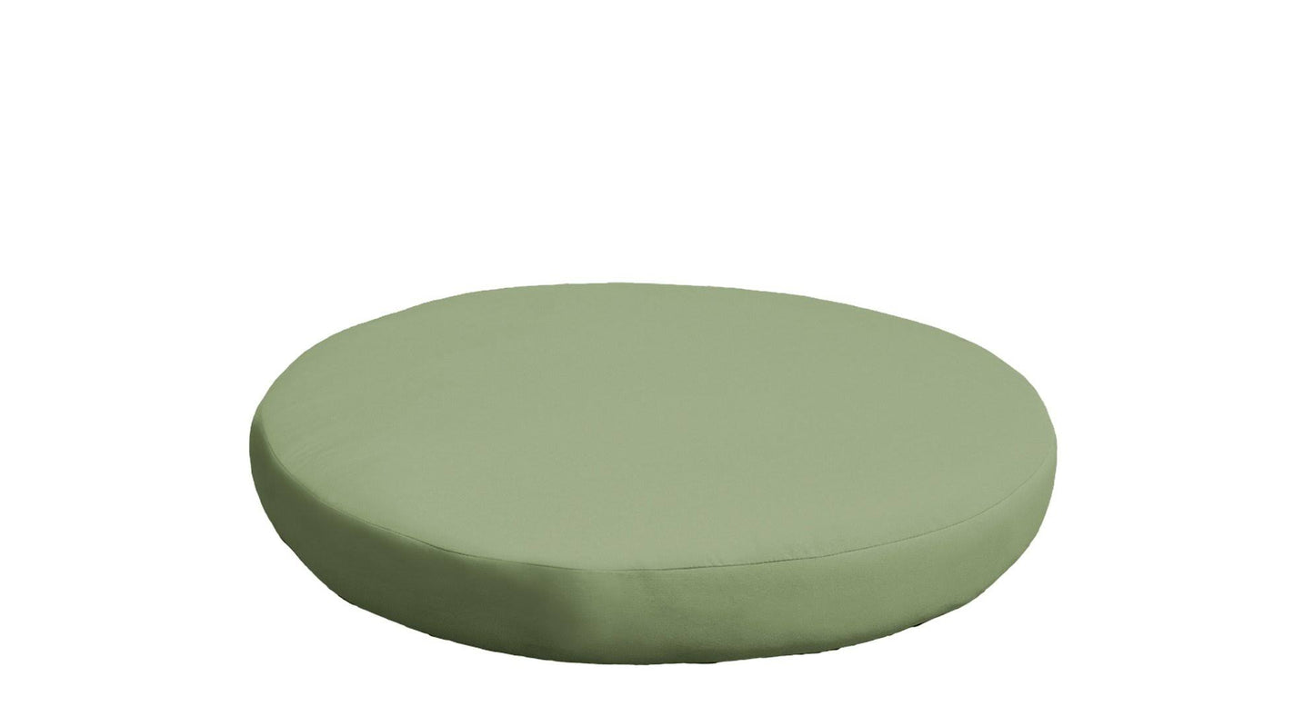 TK Classics 6 Inches High Back Cushion for Round Ottoman in Cilantro GNJ3_O2HRZ97