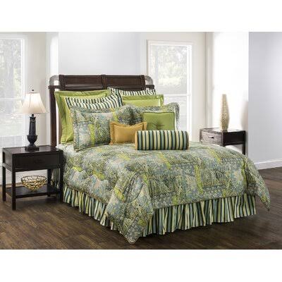 Tangier Full Comforter Set with 15x22 Drop Bed Skirt FXI6_Y9YCU58