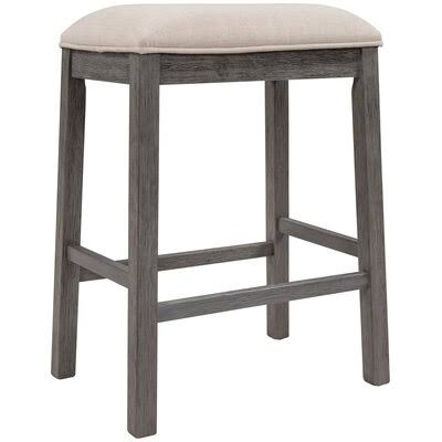 Alexiane 22x22 Short Stool Gracie Oaks Upholstery: Beige, Color: Gray ATG7_I7RRP37