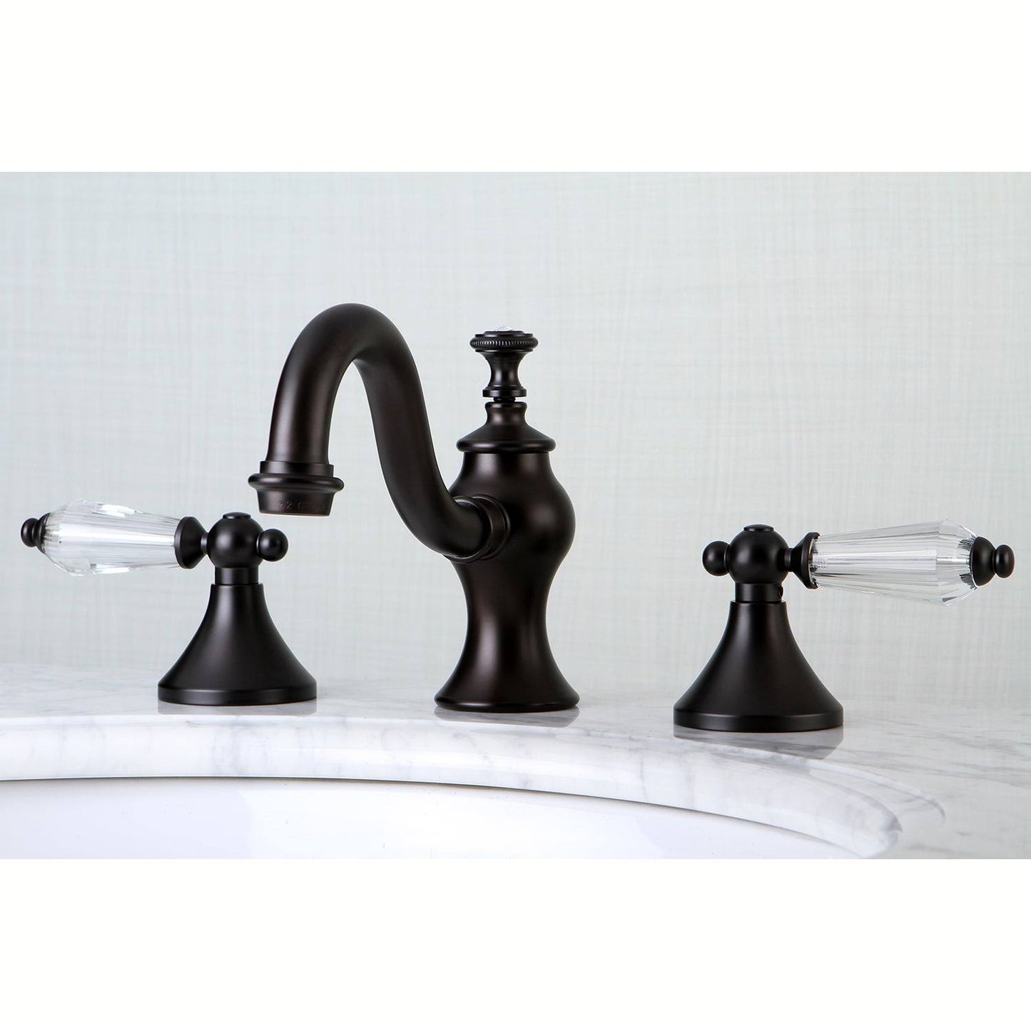 Victorian Crystal Widespread Bathroom Faucet - Oil Rubbed Bronze BAQ7_X9DQD61