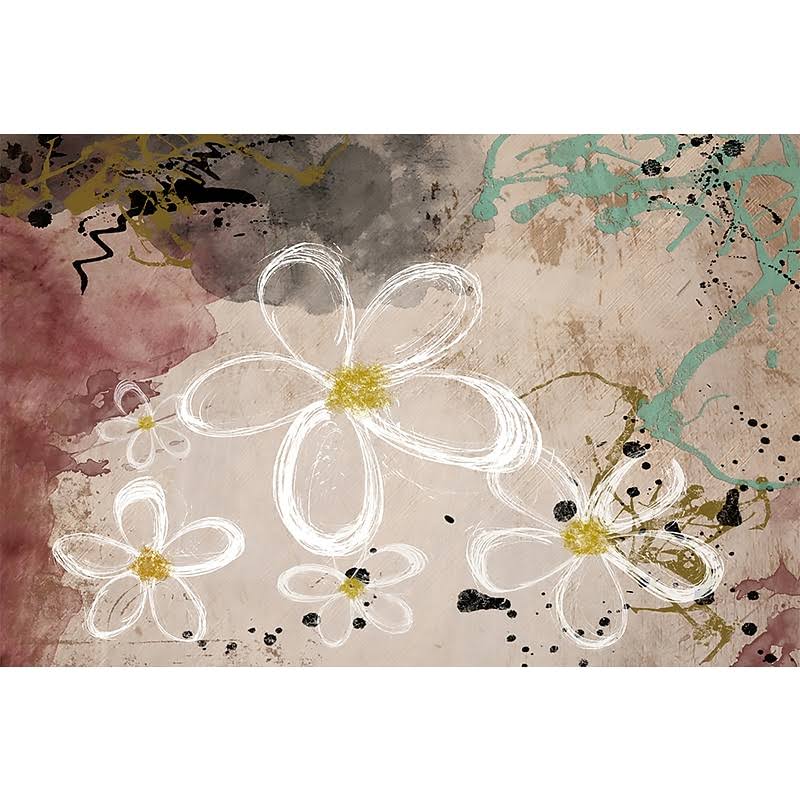 PTM Images Abstract Floral Painting Print on Wrapped Canvas Size: 30x22 H x 40x22 W x 1.5x22 D RWE9_W5VAV77