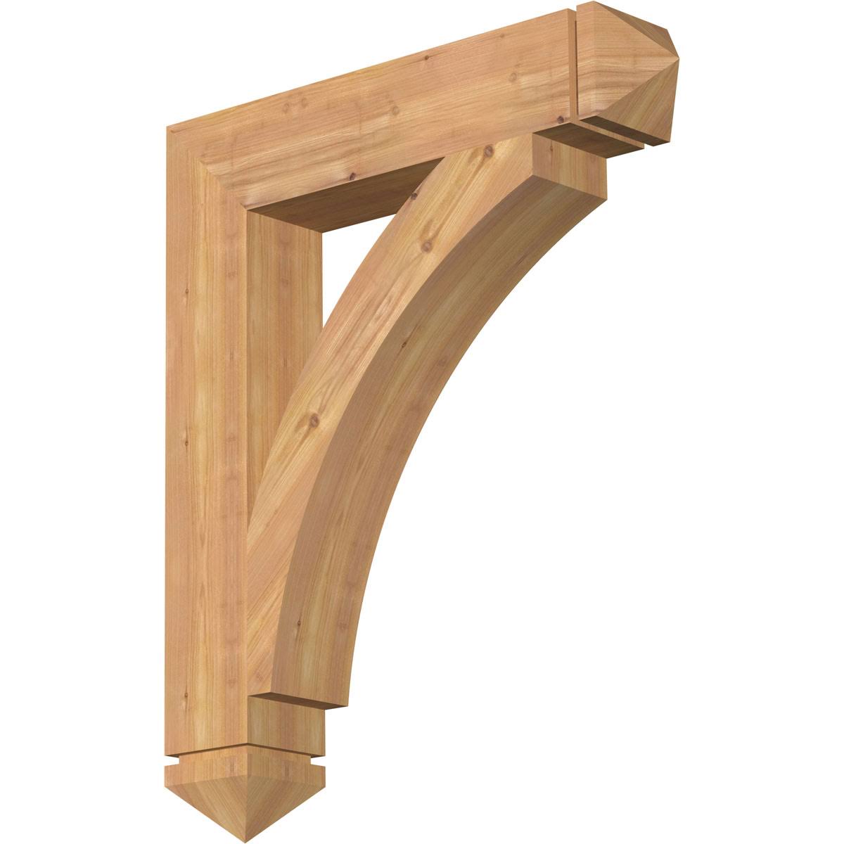 5 1/2x22W x 30x22D x 36x22H Thorton Arts  Crafts Smooth BRACKET, Western Red Cedar PKB3_G9JRH26