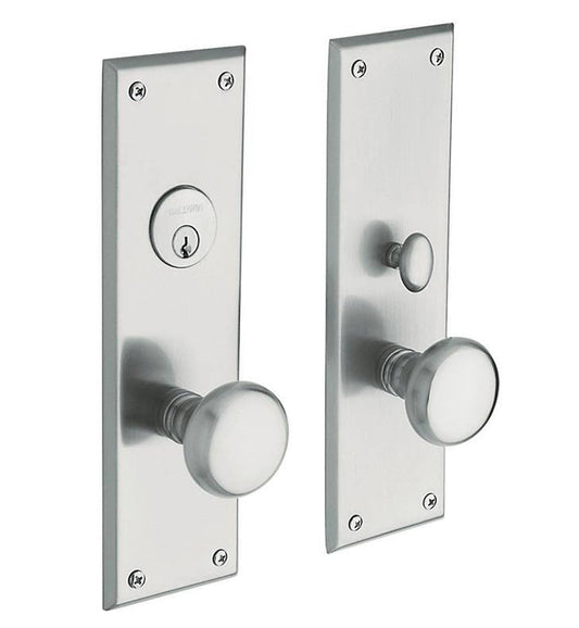 Baldwin 6552.ENTR Baltimore Single Cylinder Mortise Handleset Trim Set Satin Chrome IBM6_R4DJC47