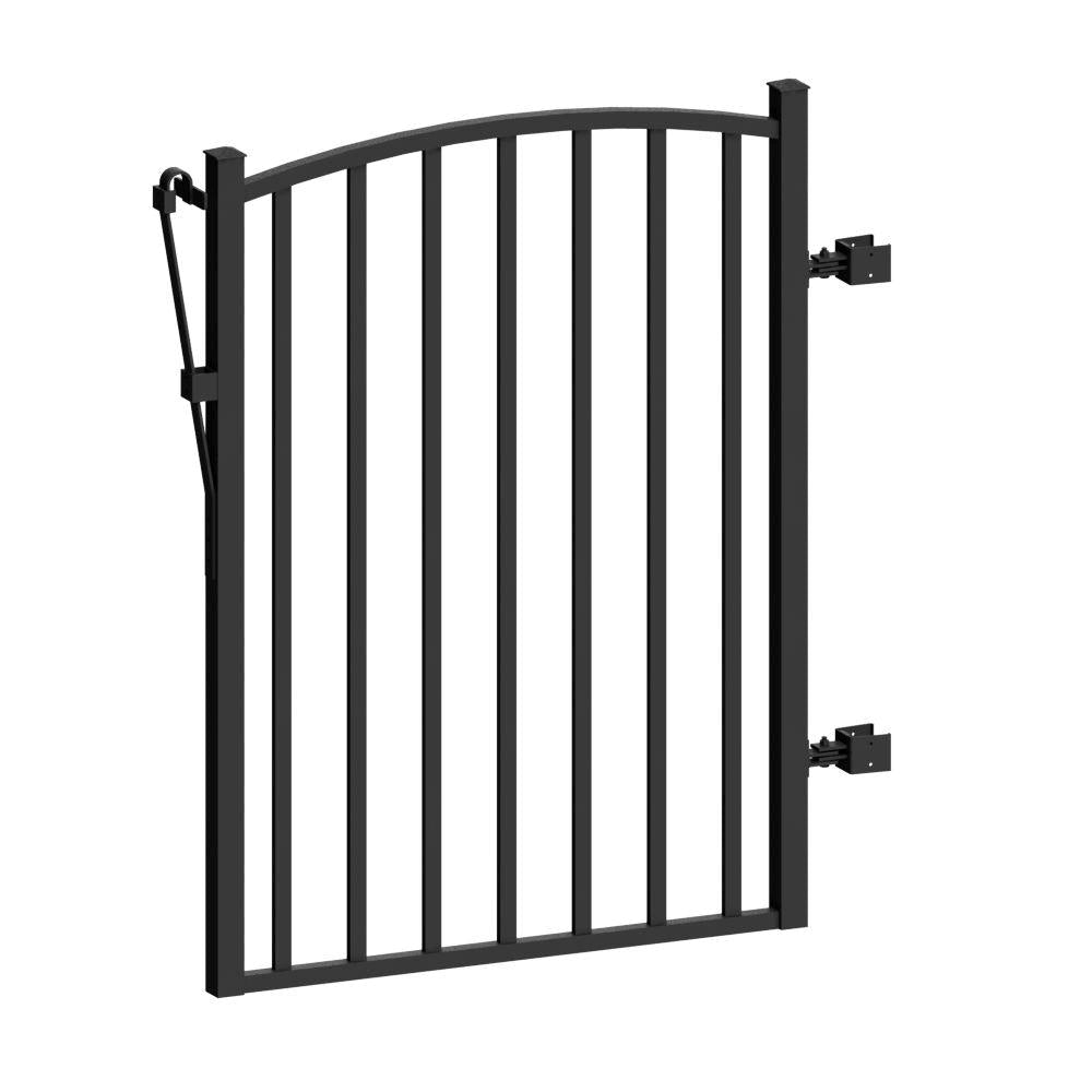 Peak 56168 Aquatine 3 ft. x 4 ft. Black Aluminum Fence Yard Gate OVD0_H5KJV08