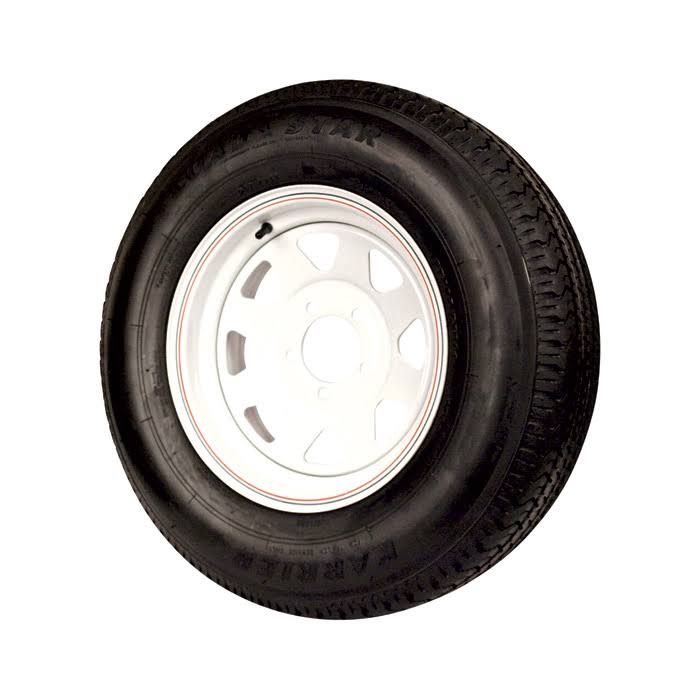 Martin Wheel Speed 8-Ply Radial Trailer Tire Assembly ST205 75R14 Spoke Model Dm205r4d-5ci KYT5_V4NRG39