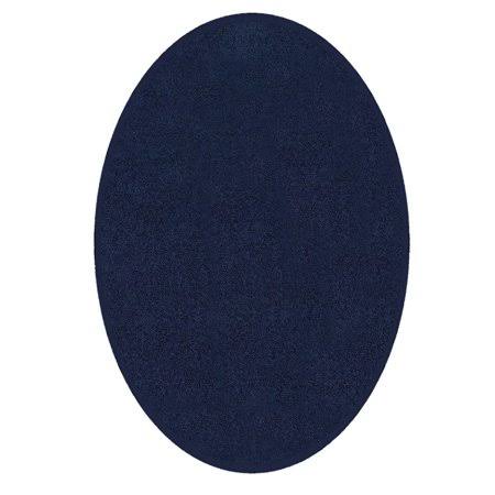 Solid Color Indoor Area Rugs, Navy - 7&6 inchx10& Oval, Blue TOK4_N7NMJ97