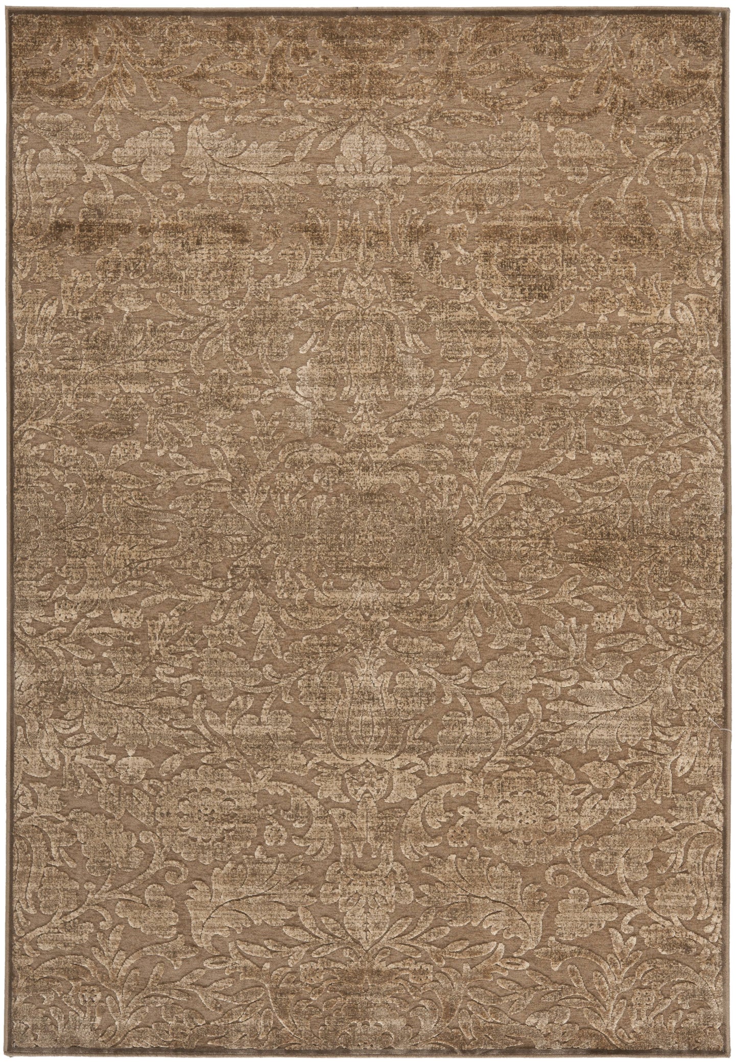 Safavieh 6&-7x22 x 9&-2x22 Martha Stewart Heritage Bloom Soft Anthracite / Camel Rug WUB7_Q0YZE85