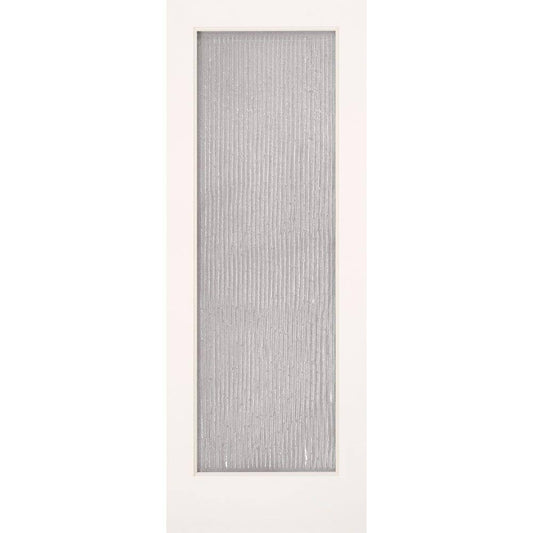 Feather River Doors 28 in. x 80 in. 1 Lite Bamboo Casting Smooth Primed MDF Interior Door Slab, Primed MDF- Ready to Paint VFJ0_W6RLY02