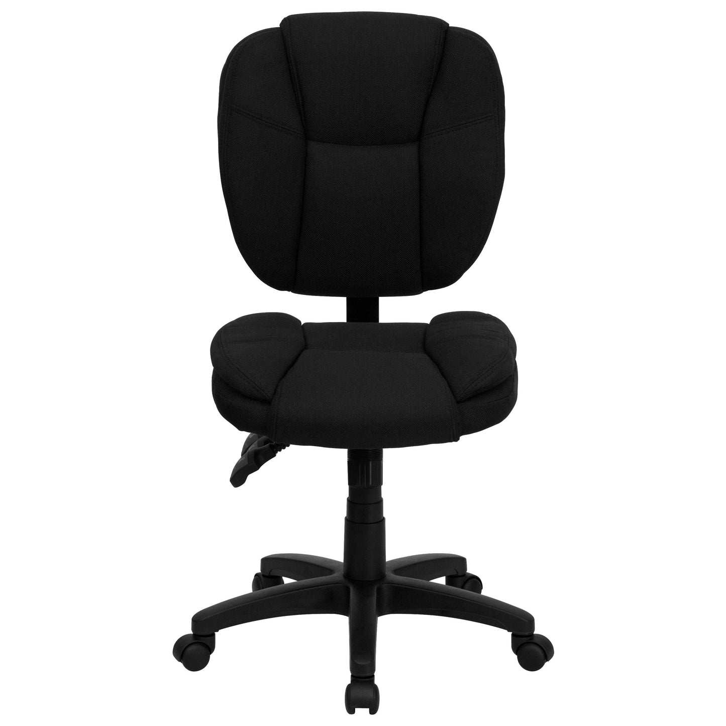 A Line Furniture Cornel Black Fabric/Metal/Nylon Armless Multi Functional Adjustable Swivel Office Chair, Size: 1 BIY7_O6AYH88