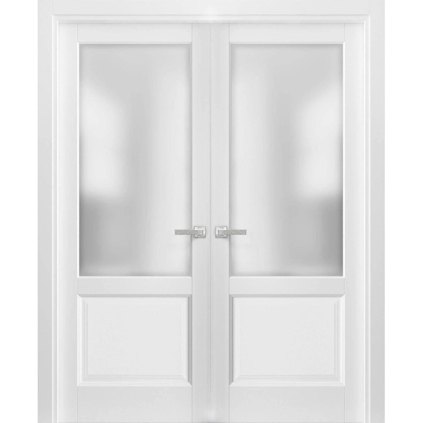 Lucia Glass Wood Standard Door SARTODOORS Size: 32x22 x 80x22 IWG8_R3KGF66