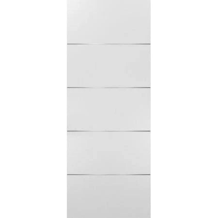 SARTODOORS Panel Eco-Veneer White Slab 32x80 | Planum 0020 Matte White | Use as Pocket Sliding Closet Door | Solid Core Stripes  QTG8_C3EPN21