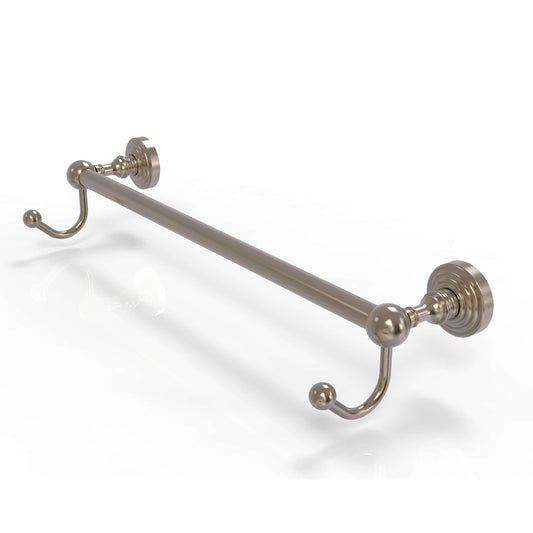 Allied Brass Waverly Place Collection 36-Inch Towel Bar with Integrated Hooks - Antique Pewter TZP3_F5ZJR12