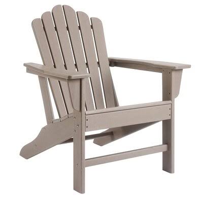 Classic Outdoor Adirondack Chair for Garden Porch Patio Deck Backyard Weather Resistant Accent Furniture Rosecliff Heights Color EMD6_X5AIP74