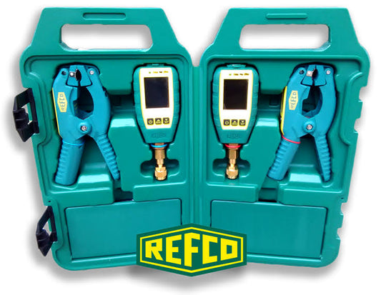 Refco 4687789 TAP-DOUBLE-SET Wireless Digital Pressure and Temperature Gauges DKD5_F2EPB03