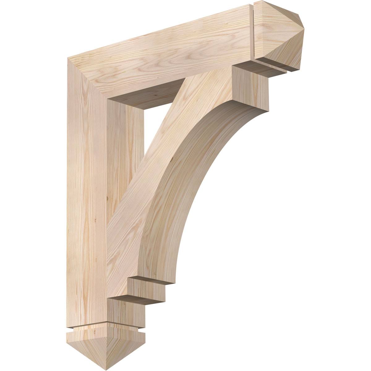 Ekena Millwork BKT06X28X32IMP03SDF 5 1/2x22W x 28x22D x 32x22H Imperial Arts  Crafts Smooth BRACKET, Douglas Fir VTI7_P1XWJ57