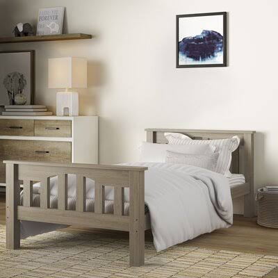 Solid Wood Standard Bed Greyleigh Baby  Kids Size: Twin, Color: Driftwood UUU5_P4ONH99