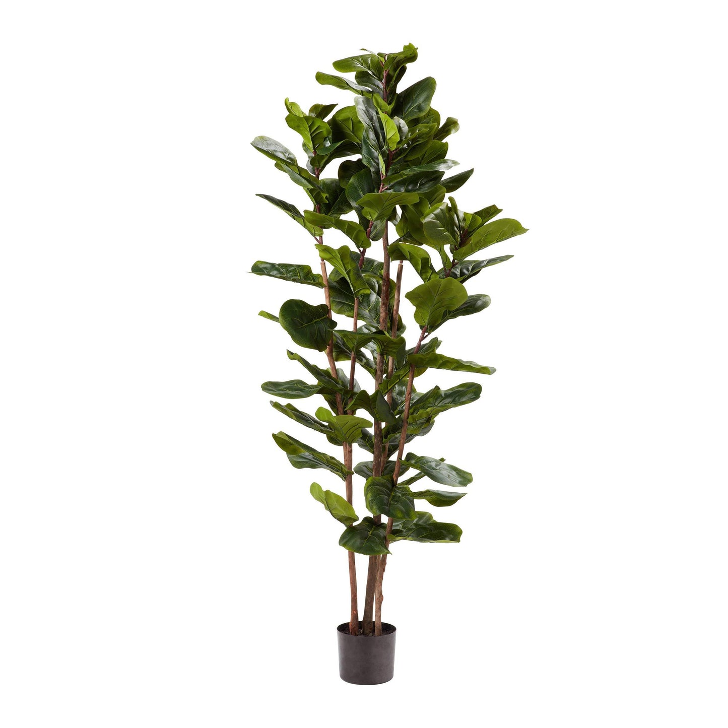 Pure Garden Artificial Fiddle Leaf Fig Tree-72 Faux Plant with Natural Feel L XAU3_E1YOD59