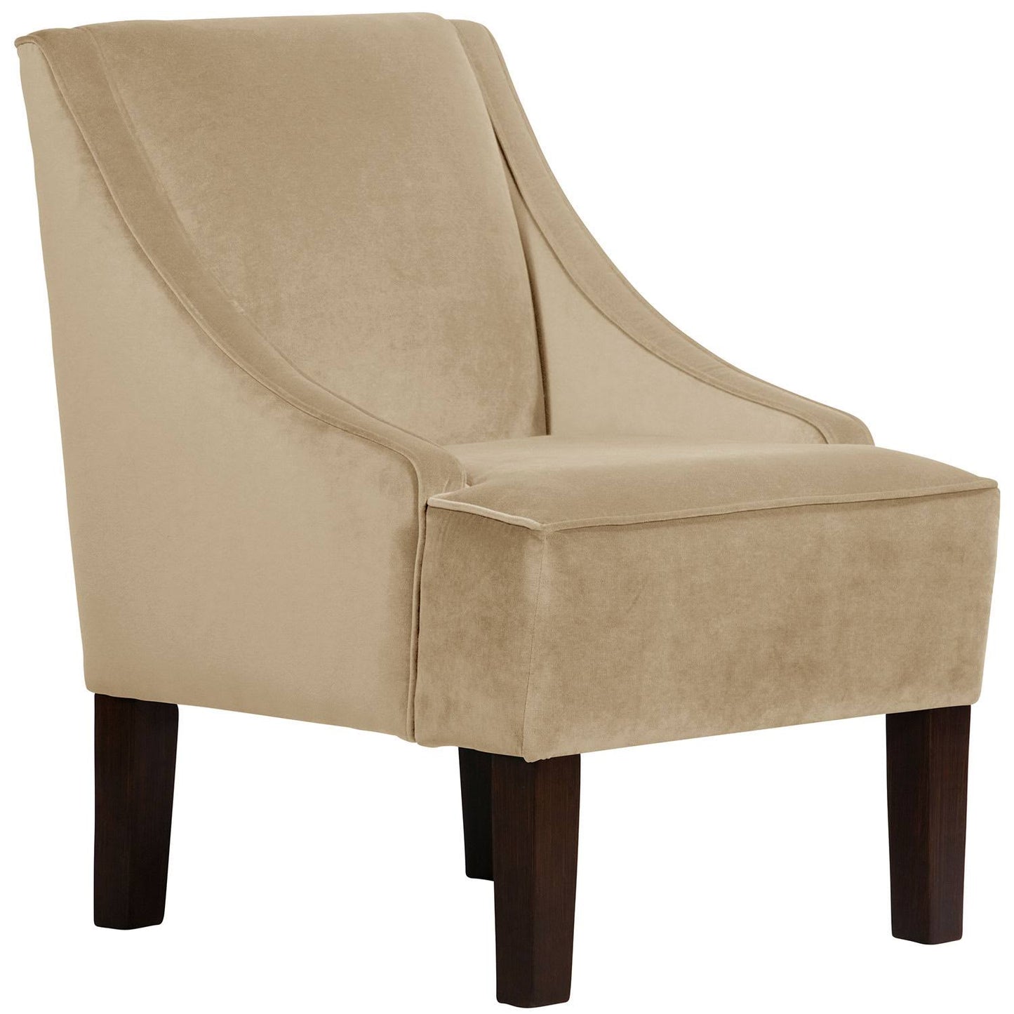 Skyline Furniture Custom Accent Chair in Micro-Suede Micro-Suede Oatmeal 72-1 OJQ5_X8CJB09