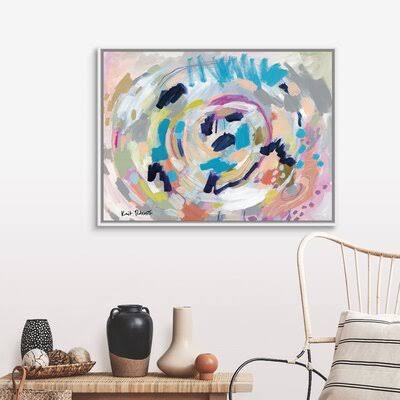 Cradle by Kait Roberts - Painting Print on Canvas Ivy Bronx Format: White Framed, Size: 32x22 H x 42x22 W x 1.75x22 D XBE1_Y6LWH49