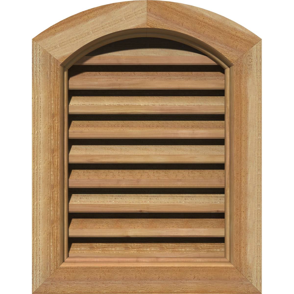 Ekena Millwork GVWAR20X3600RFUWR 20x22W x 36x22H Arch Top Gable Vent (25x22W x 41x22H Frame Size): Unfinished, Functional, Rough AKS2_R7MWY34