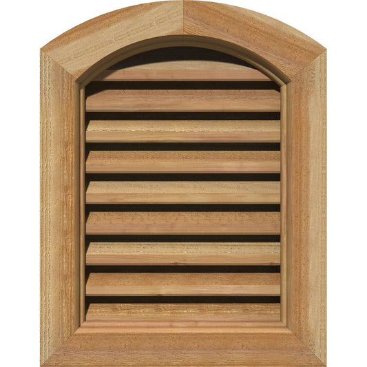 Ekena Millwork GVWAR20X3600RFUWR 20x22W x 36x22H Arch Top Gable Vent (25x22W x 41x22H Frame Size): Unfinished, Functional, Rough AKS2_R7MWY34