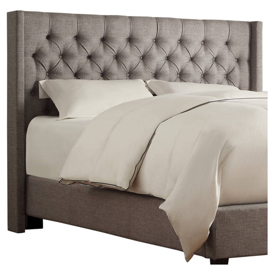 King Highland Park Button Tufted Wingback Headboard Smoke - Inspire Q BOM6_Z8QUV76