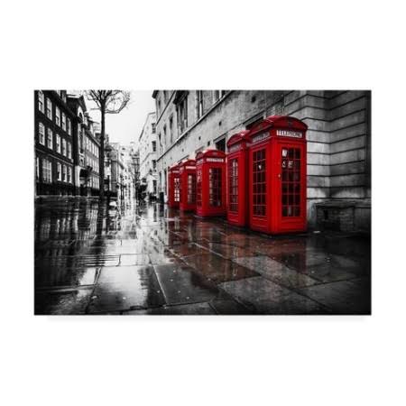 Trademark Fine Art &London Phones& Canvas Art by Vladimir Kostk, Size: 22 x 32 DSP9_Q7PRN58