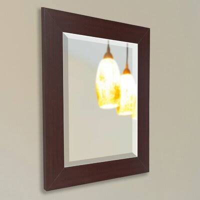 Darby Home Co Rectangle Mirror - Size: 25.5x22 H x 21.5x22 W x 0.75x22 D, Finish: Dark Mahogany SHP2_K7VNO56