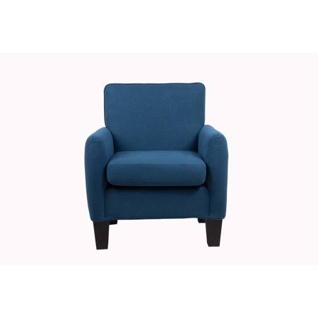 Lilola Home Ergode Mia Blue Linen Accent Armchair NYM9_G2BHD48