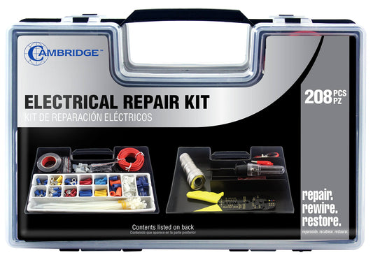 Cambridge 208 Pcs Electrical Repair Kit with Case 85695C PSR9_C1JMP87