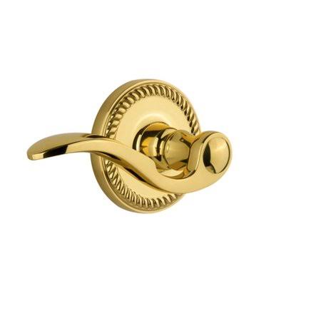 Grandeur Newport Passage Right Hand Door Lever Finish: Lifetime Brass LYG6_D1XOL46