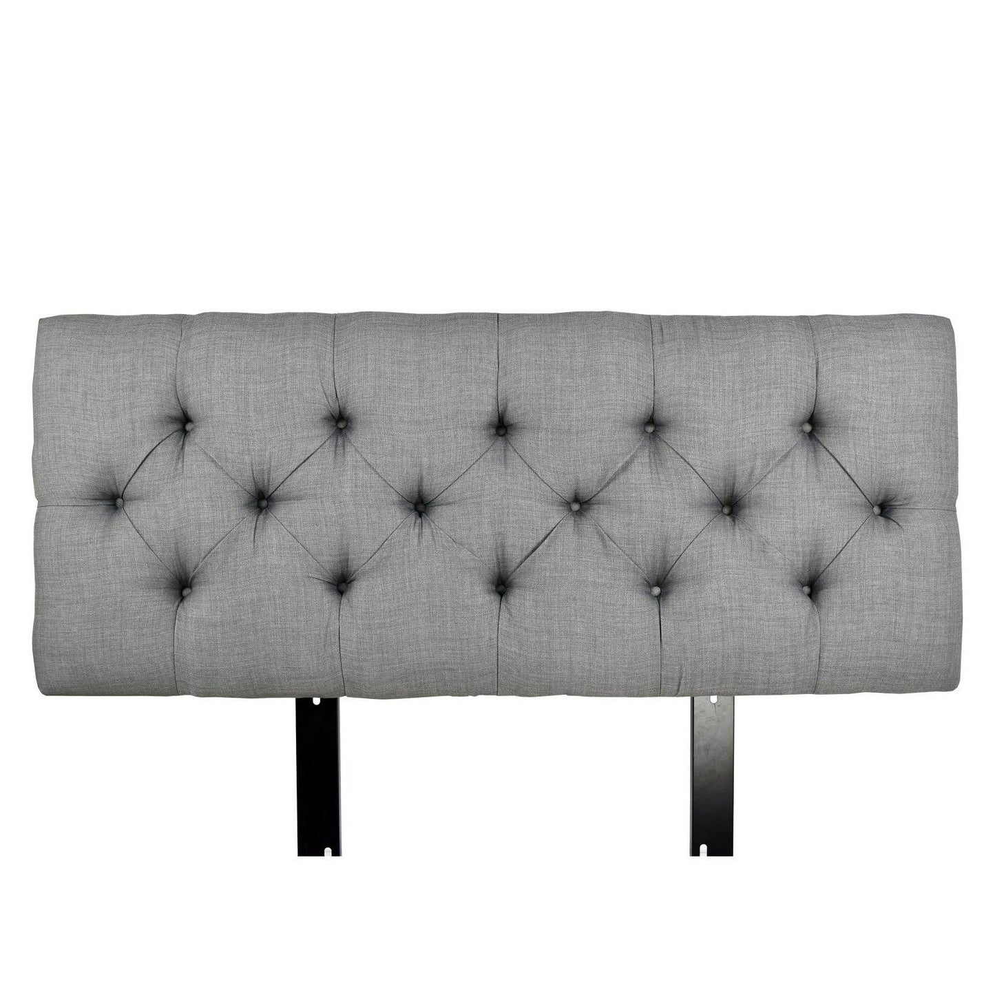 MJL Designs Jackie Tufted Upholstered Headboard, Size: Full, Gray TVI9_J9BHH24