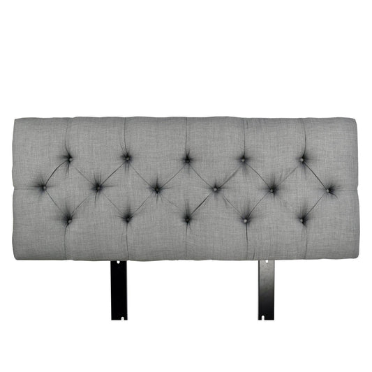 MJL Designs Jackie Tufted Upholstered Headboard, Size: Full, Gray TVI9_J9BHH24