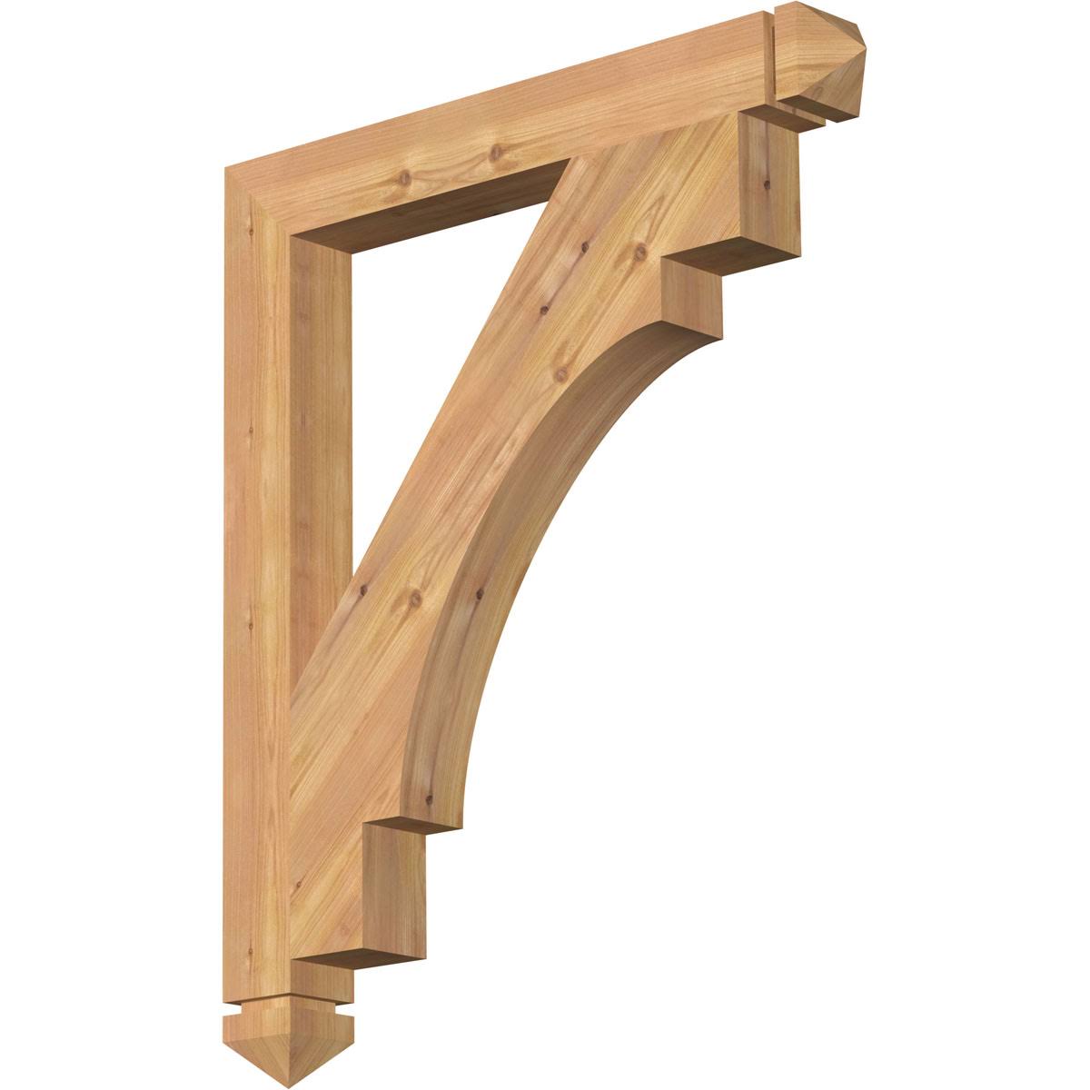 3 1/2x22W x 30x22D x 36x22H Merced Arts  Crafts Smooth BRACKET, Western Red Cedar NVI5_V2DYO65