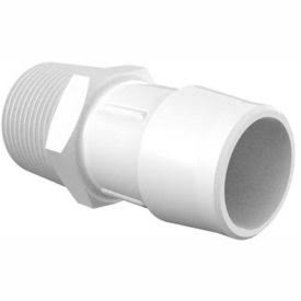 Eldon James 3/4-14 NPT to 1x22 Barbed Adapter, White Nylon A12-16WN QBX0_H6IGD24