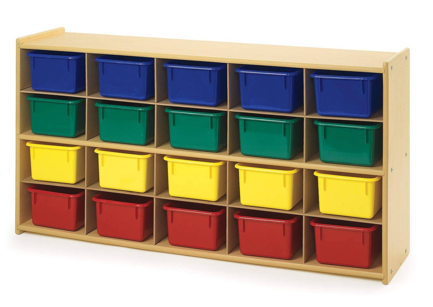 Angeles ANG7153T Value Line 20-Tray Cubby Storage with Colored Trays VYT0_Z4KIK44