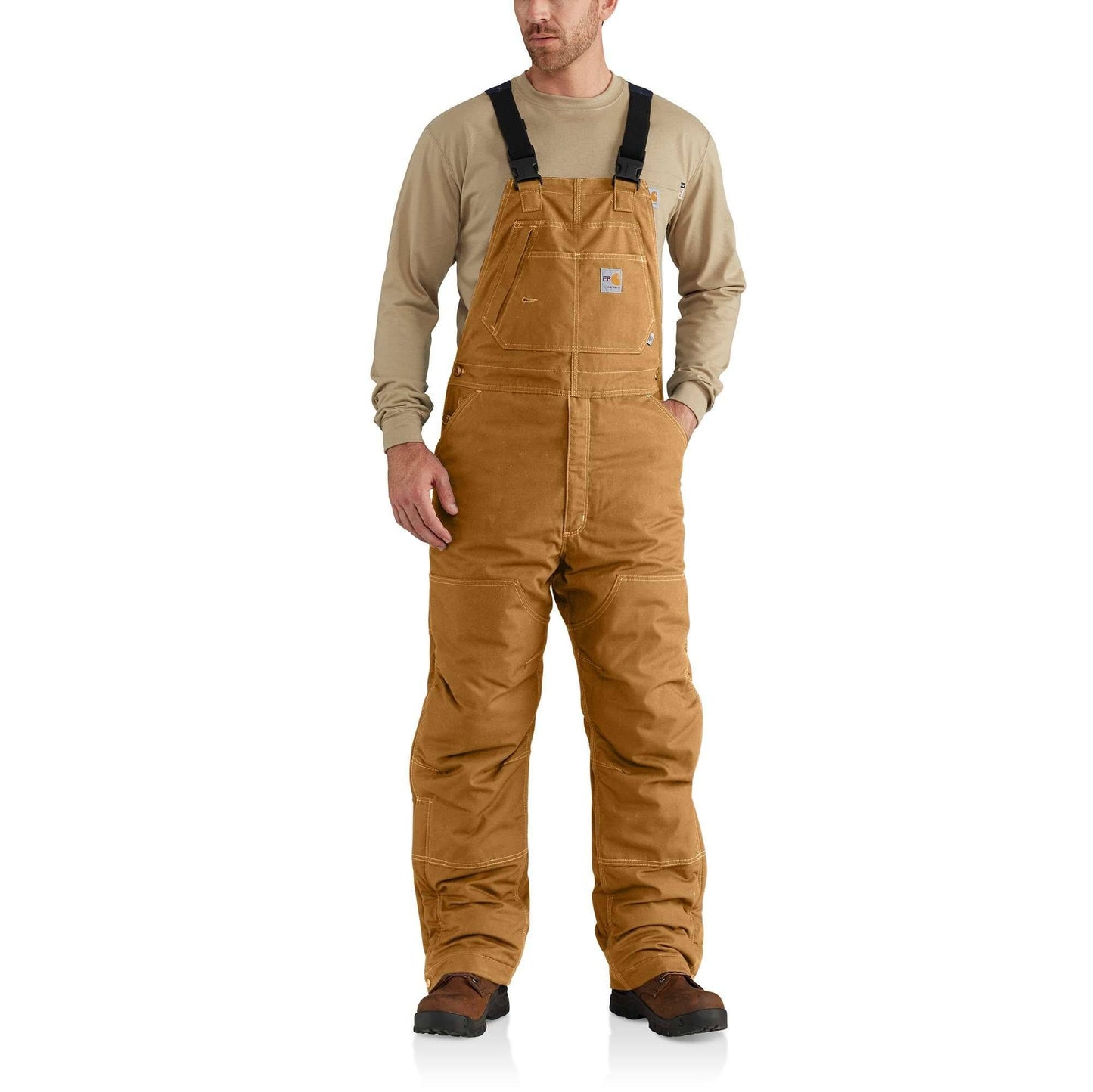 Carhartt Mens Flame-Resistant Quick Duck Lined Bib Overall LLV3_E3RPB35