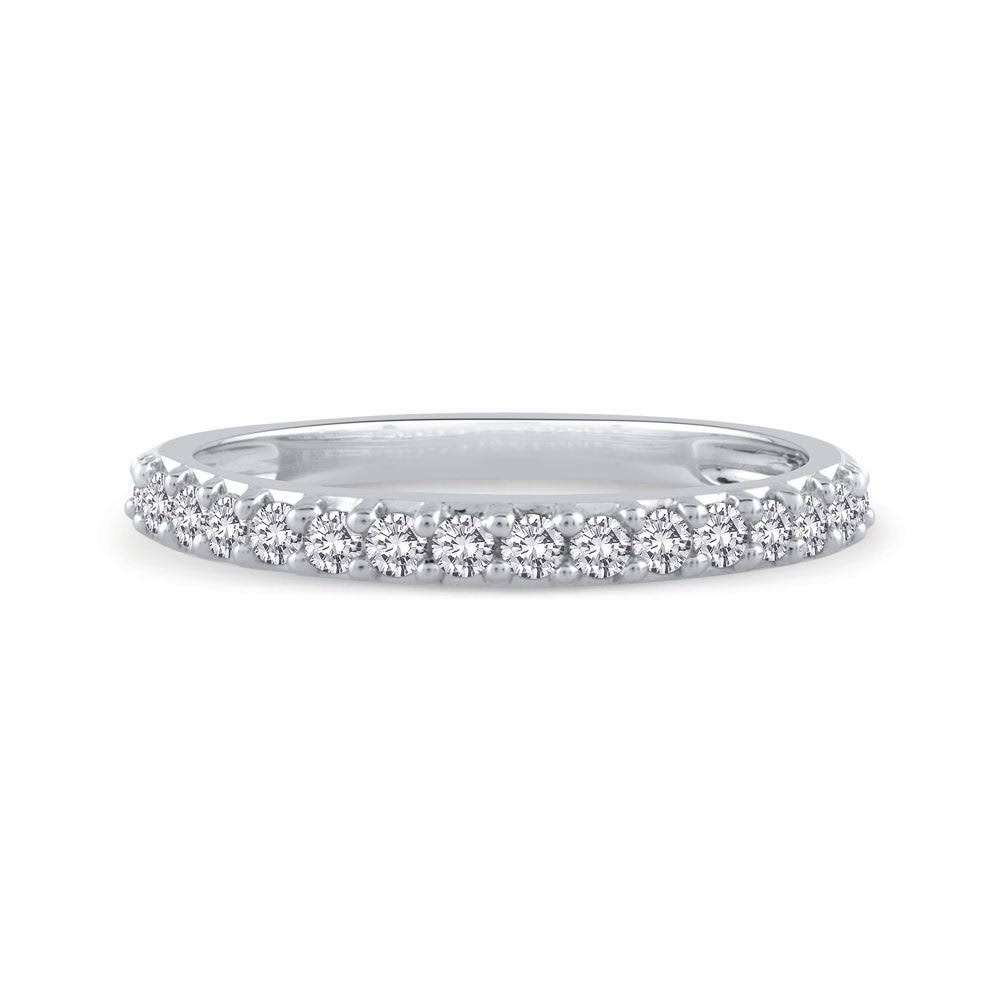 14K White Gold 1/4ct TDW Diamond Wedding Band (Size: 5), Womens, J-K WCM8_E2IZP97