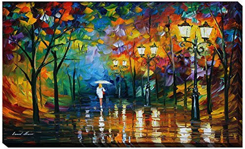 Late Stroll by Leonid Afremov Painting Print on Wrapped Canvas Picture Perfect International Size: 36x22 H x 60x22 W x 1.5x22 D PCZ6_P7PAM53