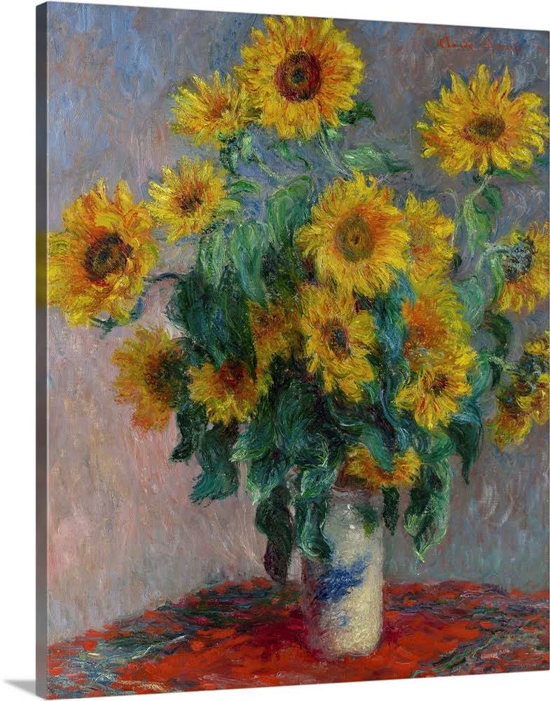 Bouquet of Sunflowers | Canvas Wall Art | 36x45 | Great Big Canvas WFU0_T8MKW28