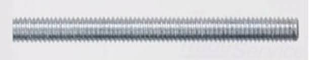 Peco 1X3Trz 1-8 x 3 Threaded Rod Zinc Plated 1 XEW8_P4ETK92