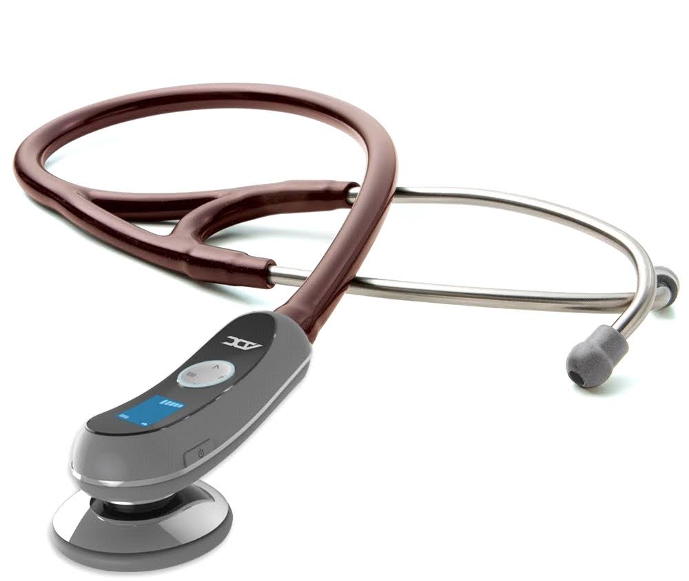 ADC Adscope Model 658 Electronic Digital Amplified Stethoscope Burgundy MYT0_M1MLK03