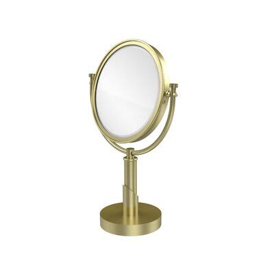 Marnell Table Modern  Contemporary Magnifying Makeup/Shaving Mirror Winston Porter Finish: Satin Brass, Magnification: 3X TEA8_Y1PJE16