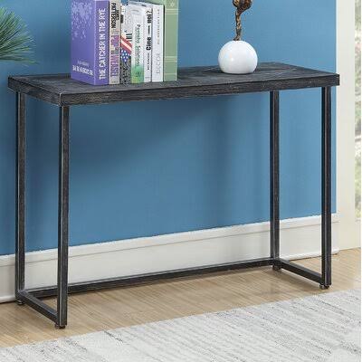 Harva 42.25x22 Console Table Color: Black ZLK0_Y6KMP88