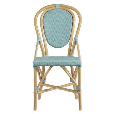 Rae Rattan Side Chair in Blue/Brown Mistana GVH6_G0PIH35