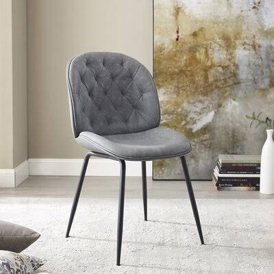 Bourn Upholstered Dining Chair Union Rustic Upholstery Color: Light Gray YZW8_C5UFR13