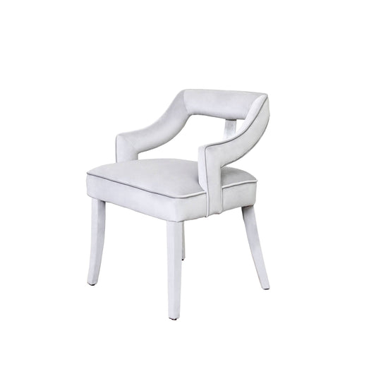 Abbyson Alesia Velvet Dining Chair - Ivory OWT6_A5KRI43