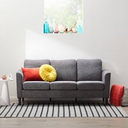 Mayview Ruthie Upholstered Curved Arm Sofa, Charcoal DBX0_Z2DVR00